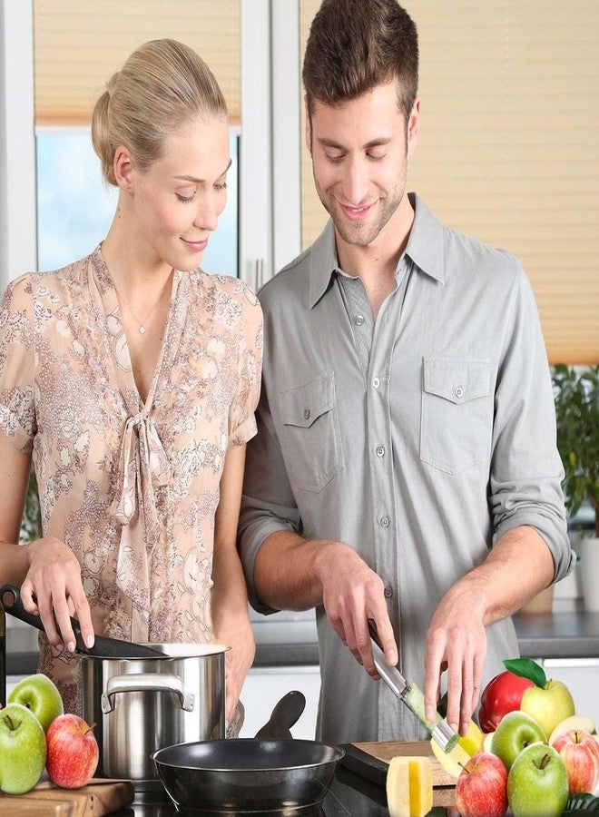 TASKHOUSE أداة إزالة لب التفاح من الفولاذ المقاوم للصدأ من تاسك هاوس، سهلة الإمساك ومتينة، لإزالة لب الفواكه والخضراوات، مناسبة للكمثرى والفلفل الحلو (قطعة واحدة) - Image 5